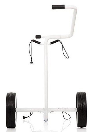 JuStar White manuell vagn, skinande vit