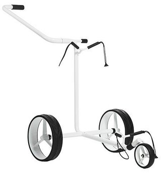 JuStar White 3-Wheeled manuell vagn, shiny white finish