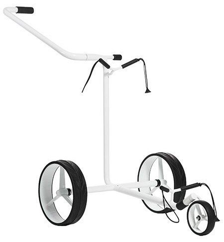 JuStar White 3-Wheeled manuell vagn, shiny white finish
