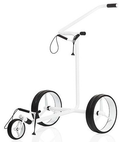 JuStar White 3-Wheeled manuell vagn, shiny white finish
