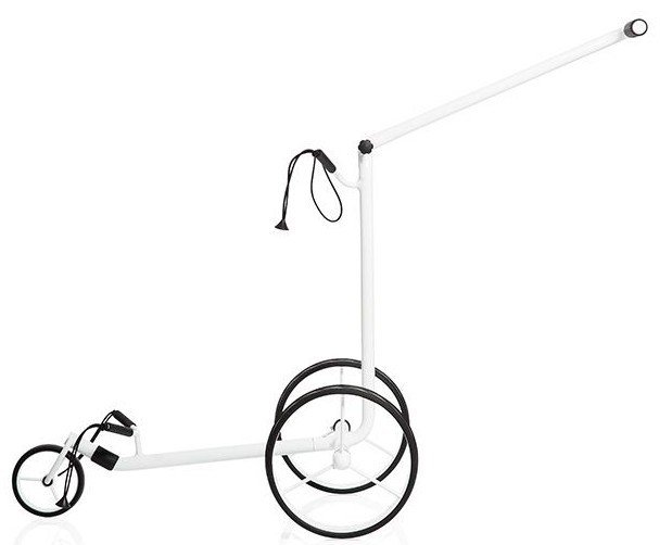JuStar White 3-Wheeled manuell vagn, shiny white finish