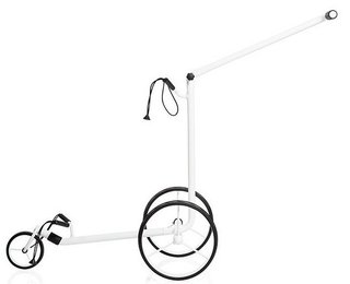 JuStar White 3-Wheeled manuell vagn, shiny white finish