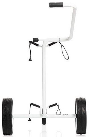 JuStar White 3-Wheeled manuell vagn, shiny white finish