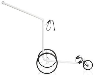 JuStar White 3-Wheeled manuell vagn, shiny white finish