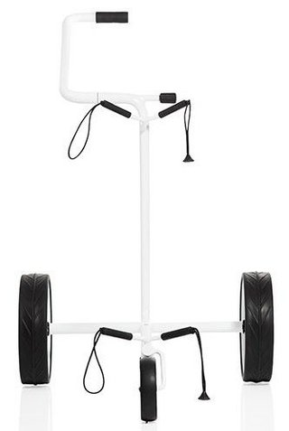 JuStar White 3-Wheeled manuell vagn, shiny white finish