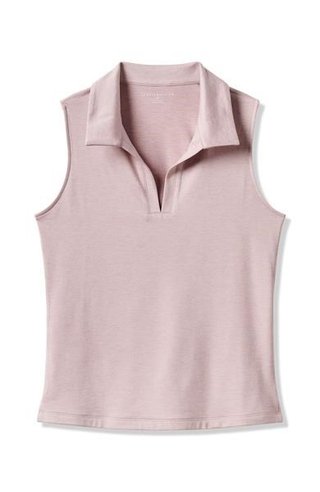 Travis Mathew Skyloft Light Sleeveless dampolo, heather violet ice