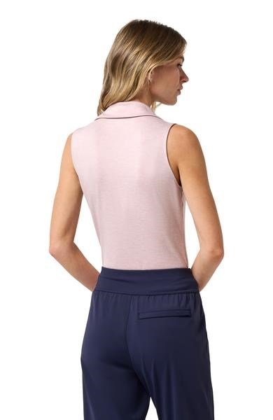 Travis Mathew Skyloft Light Sleeveless dampolo, heather violet ice