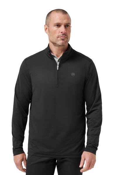 Travis Mathew Heater Pro 1/4Zip herr sweatshirt, svart