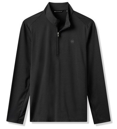 Travis Mathew Heater Pro 1/4Zip herr sweatshirt, svart