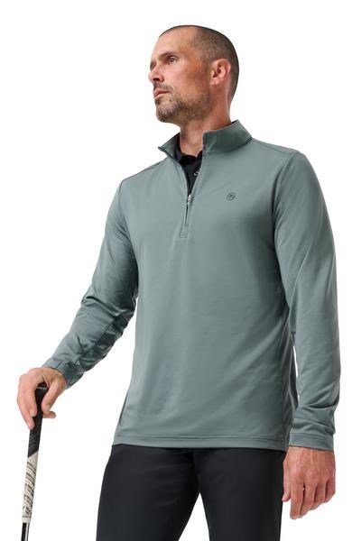 Travis Mathew Heater Pro 1/4Zip herr sweatshirt, balsam green