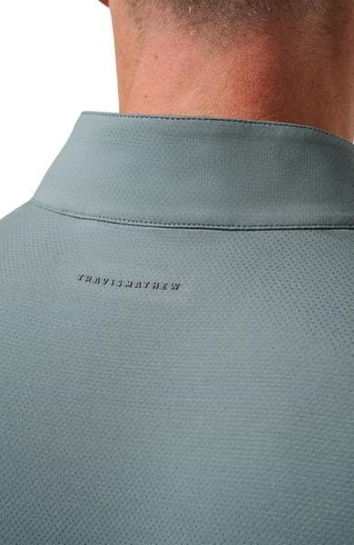 Travis Mathew Heater Pro 1/4Zip herr sweatshirt, balsam green