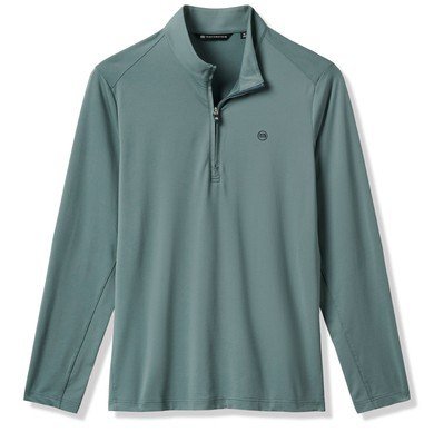 Travis Mathew Heater Pro 1/4Zip herr sweatshirt, balsam green
