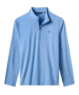 Travis Mathew Heater Pro 1/4Zip herr sweatshirt, pacific coast