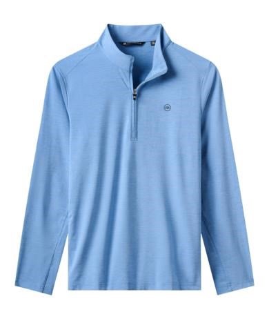 Travis Mathew Heater Pro 1/4Zip herr sweatshirt, pacific coast