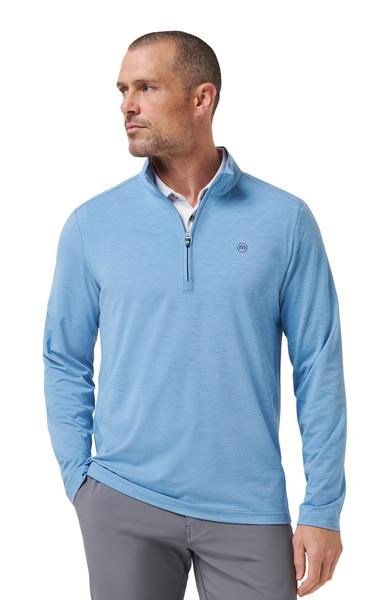Travis Mathew Heater Pro 1/4Zip herr sweatshirt, pacific coast