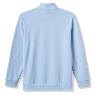 Travis Mathew Cloud Quarter Zip 2.0 herr mikina, heather powder blue