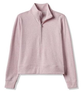 Travis Mathew Cloud Fleece Half-Zip damtröja, heather violet ice