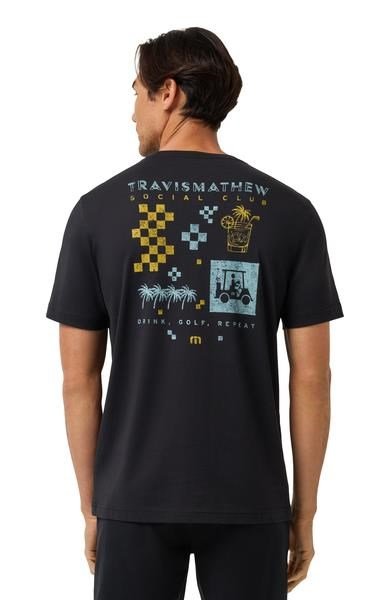 Travis Mathew Beverage Cart Tee herr t-shirt, svart