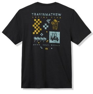 Travis Mathew Beverage Cart Tee herr t-shirt, svart