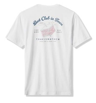 Travis Mathew Founding Member Tee herr t-shirt, vit