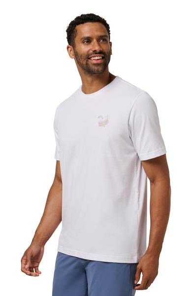 Travis Mathew Founding Member Tee herr t-shirt, vit