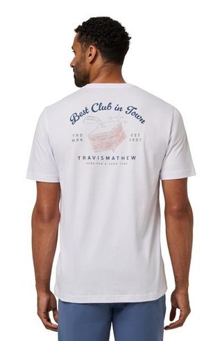 Travis Mathew Founding Member Tee herr t-shirt, vit