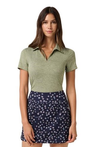 Travis Mathew Skyloft Light dam polo, heather oil green
