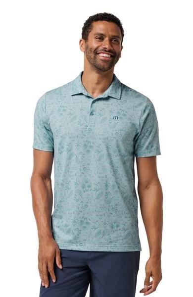 Travis Mathew Featherweight Paradise herr polo, forget me not