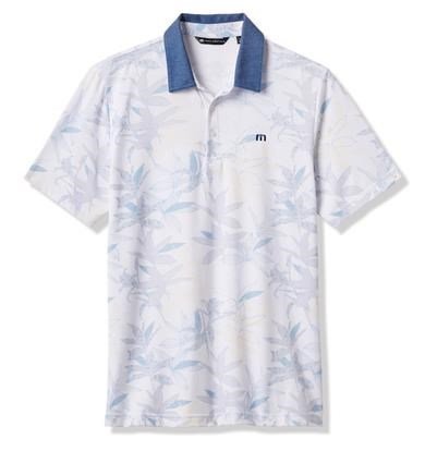 Travis Mathew Featherweight Drift herr polo, vit