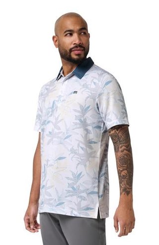 Travis Mathew Featherweight Drift herr polo, vit
