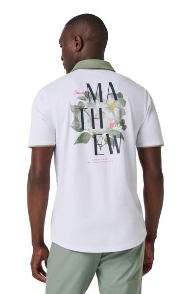 Travis Mathew AB Energy herr polo, vit