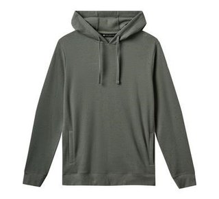 Travis Mathew Cloud Wafle herr sweatshirt, dark olive