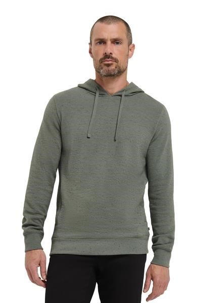Travis Mathew Cloud Wafle herr sweatshirt, dark olive