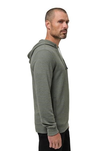 Travis Mathew Cloud Wafle herr sweatshirt, dark olive