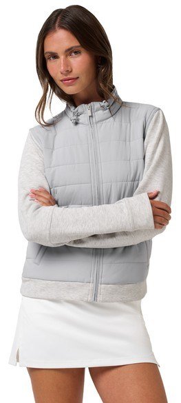 Travis Mathew Skyloft Soft Espresso Martini damjacka, heather light grey