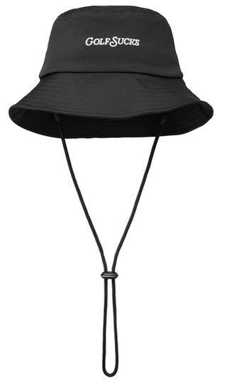 Travis Mathew Golf Sucks bucket hat, svart