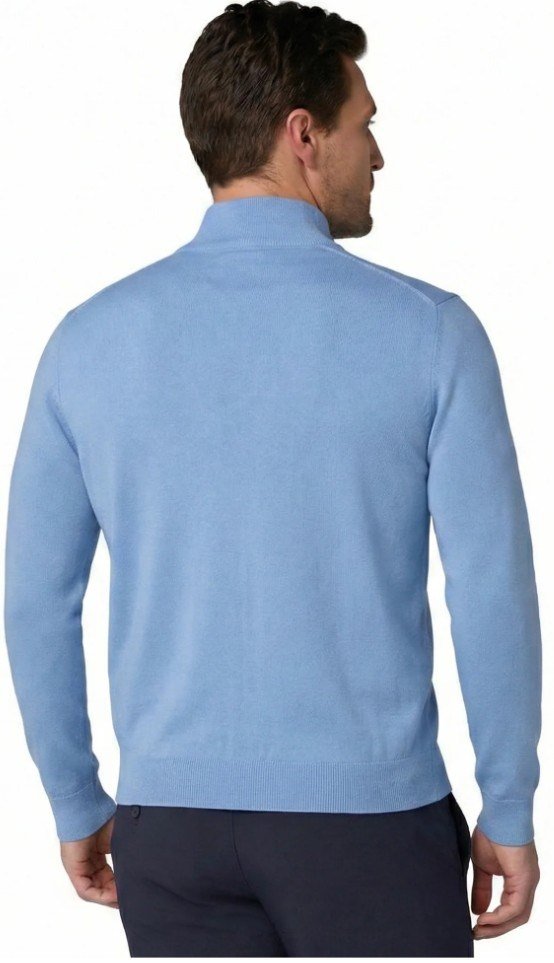 Callaway 1/4 Zip Mock herrtröja, vista blue