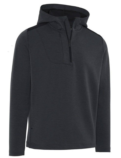 Callaway Soft Touch 1/4 Zip Premium herr hoodie, black heather
