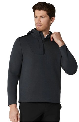 Callaway Soft Touch 1/4 Zip Premium herr hoodie, black heather