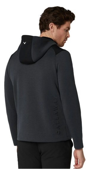 Callaway Soft Touch 1/4 Zip Premium herr hoodie, black heather
