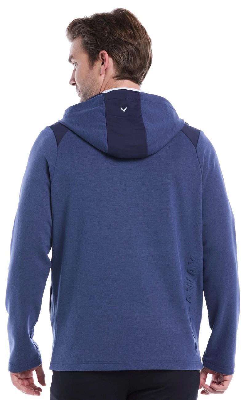 Callaway Soft Touch 1/4 Zip Premium herr hoodie, heather peacoat