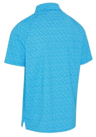 Callaway Tile Gingham Print herr polo, brilliant blue