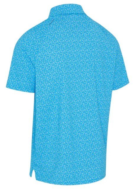 Callaway Tile Gingham Print herr polo, brilliant blue