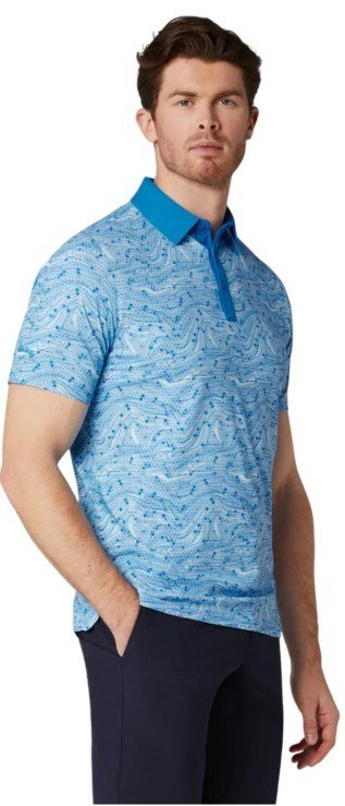 Callaway Hex Marble herr polo, brilliant blue