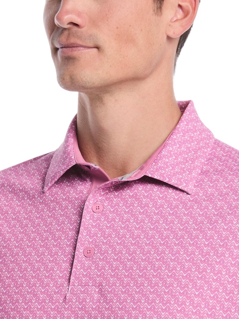 Callaway Timeless Chev herr polo, rose boquet