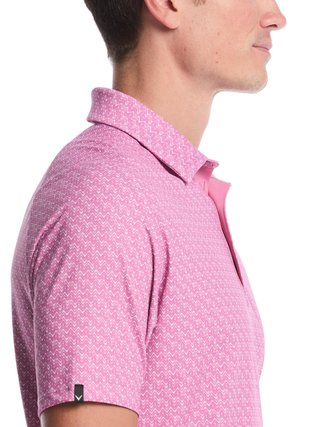 Callaway Timeless Chev herr polo, rose boquet