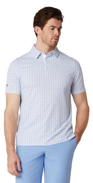 Callaway Albatross Geo Print herr polo, bright white