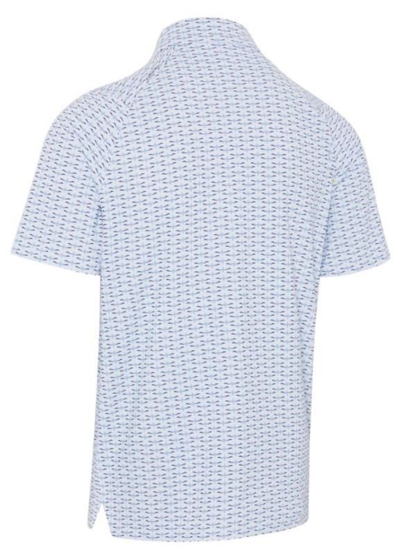 Callaway Albatross Geo Print herr polo, bright white
