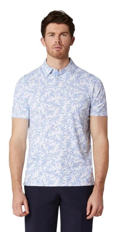 Callaway Chev Botanical herr polo, vista blue