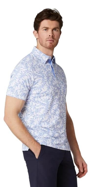Callaway Chev Botanical herr polo, vista blue
